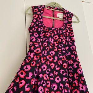 Pink & Black Kate Spade Leopard Cocktail Dress